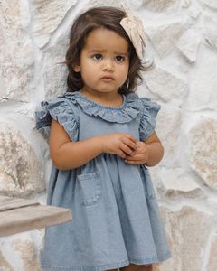 All In Ones Playsuits: Quincy Mae - Sophie Dress - Chambray