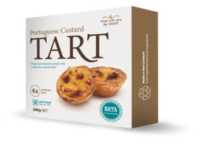 Pastry: Portuguese Tarts Box of 4 Frozen