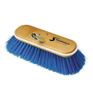 Deck: Shurhold 975 10" Deck Brush with X-soft Blue Polystyrene Bristles