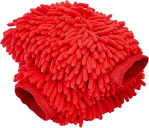 Shurhold 286 Chenille Microfiber Premium Scratch-Free Wash Mitt - Red