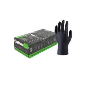 Safety: Nitrile Gloves Ultra Black Grizzly  X-Large