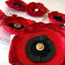 Products: Red Promise Poppy Brooch