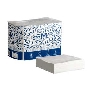 Clearance: Lunch Napkins 1/4 Fold White, 1 Ply - Pack of 500