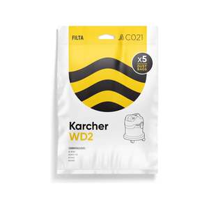 FILTA Karcher WD2 SMS Multi Layered Vacuum Bags 5 Pack - 20017 (C021)