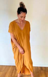 Dress: CLARA MUSTARD KAFTAN