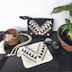 Kerang Macrame Clutch - Black