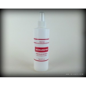 Glues & Finishes: 8oz CA Accelerator