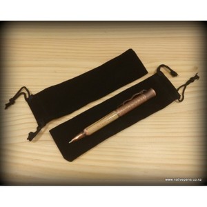 Accessories: Velvet Pen Bags Large - Black
