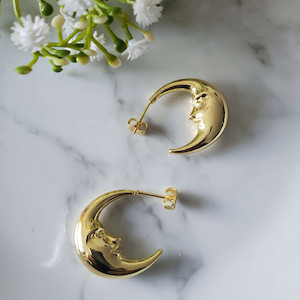 3D Moon Earrings - Nativo Nativo International
