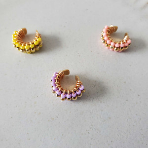 Products: Small Beaded earcuff - Nativo Nativo International