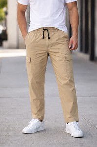 2572/5804 MENS STRETCH ELASTIC WAIST CARGO PANTS - ESCAPE - Natsons