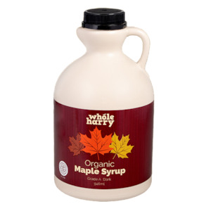 Whole Harry: Organic Maple Syrup Grade A Dark - 946ml