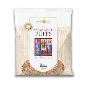 Good Morning Cereal: Organic Amaranth Puffs