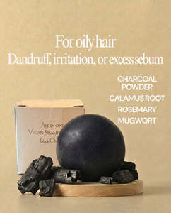 Hair Care: UltraFoaming Black Charcoal Shampoo Bar - Oily Hair