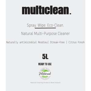 General Cleaning Thinksafe: Multiclean. 5L - New Zealand Made Range