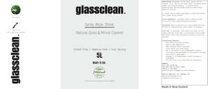 General Cleaning Thinksafe: Glassclean. 5L - New Zealand Made Range
