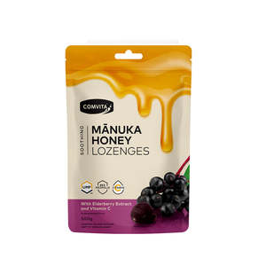 Comvita Manuka Honey Lozenges with Elderberry Extract and Vitamin C 500g