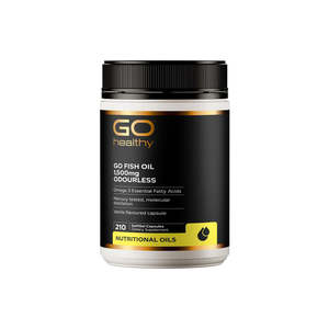 Go Healthy: GO Healthy Go Fish Oil 1500mg Odourless 210 Capsules