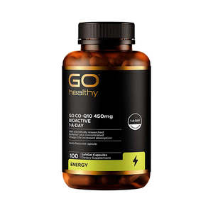 Go Healthy: GO Healthy BIO-Active Co-Q10 450mg One-A-Day 100 Capsules