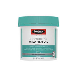 Swisse: Swisse odourless Wild Fish Oil 1000mg 200c