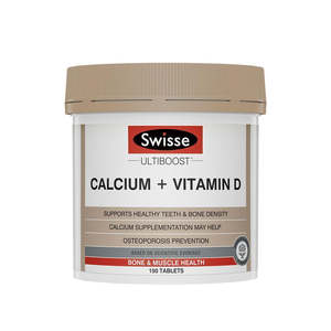 Swisse: Swisse Ultiboost Calcium + Vitamin D 150 Tablets