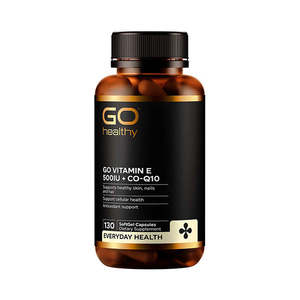 Go Healthy Go Vitamin E 500IU + CoQ10 130 VegeCapsules