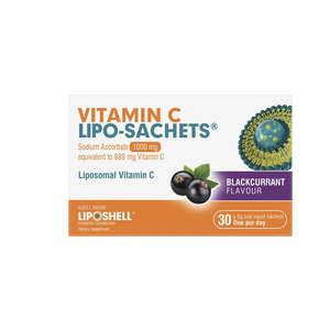 LIPOSHELL Vitamin C Lipo-Sachets® Blackcurrant 30 Pack