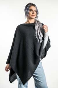 Koru: Koru Knitwear - KO798 Two way poncho