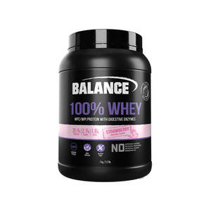 Protein: Balance 100 Whey Natural Strawberry 1kg
