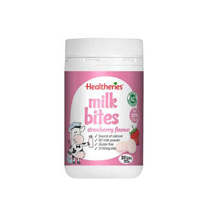Baby Kids: Healtheries Milk Bites Strawberry 50