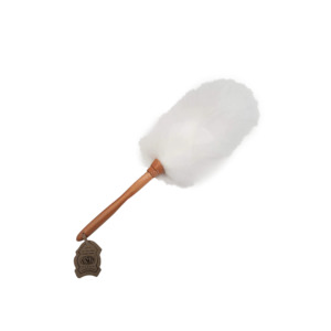 Auskin Duster Long wool 20cm with Wooden Handle