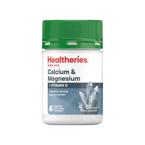 Blood: Healtheries Calcium + Magnesium with Vit D 50T