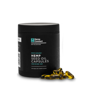 Hemp Connect  - Hemp Seed Oil Capsules - NZ Grown - 240 caps