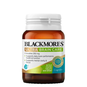 All Supplements: Blackmores - Ultra Brain Care 30 tabs