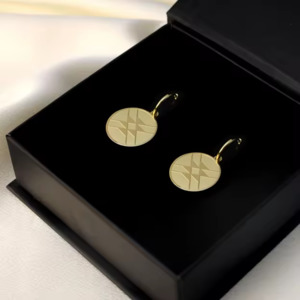 Accessories: UIRA 18K LUXURY GOLD PLATED EARRINGS