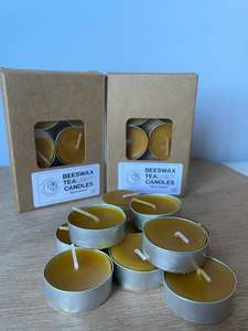 Beeswax Tealight Candle 6pk