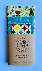 Beeswax Wrap Starter Packs: Beeswax Wrap Starter Pack - Kererū