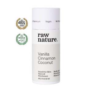 Raw Nature: Raw Nature Natural Deodorant 50g - Vanilla + Cinnamon (No Baking Soda)