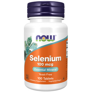 Mens Health Well Being: NOW Selenium 100mcg 100 tabs