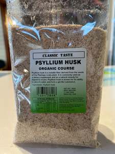 Classic Taste Organic Course Psyllium Husk 150g