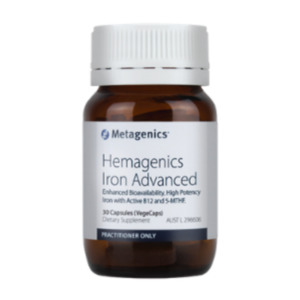 Energy: Metagenics Hemagenics Iron Advanced 30's