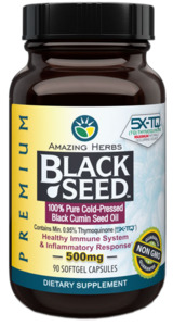 Detox Liver Kidneys: Amazing Herbs Premium Black Seed Oil 90 Softgels