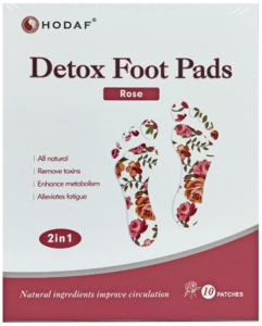 Detox Liver Kidneys: Hodaf Detox Foot Pads Rose