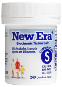 Homeopathy: New Era Tissue Salts Combination S 240's