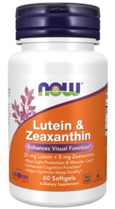 NOW Lutein & Zeaxanthin 60's softgels