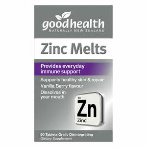 Vision Eye Formulations: Goodhealth Zinc Melts 60's
