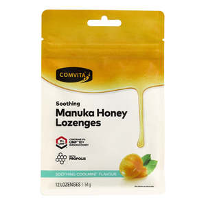 Honey: Comvita Manuka with Propolis Coolmint 12's