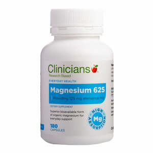 Muscle Pain Cramp: *Clinicians Magnesium 625 180 Capsules