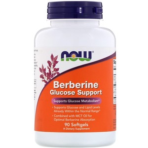 Fluid Retention: NOW Berberine Glucose support 90 Softgels