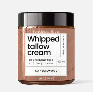 Mens Facial Skin Care: Whipped Tallow Cream Sandalwood 100ml